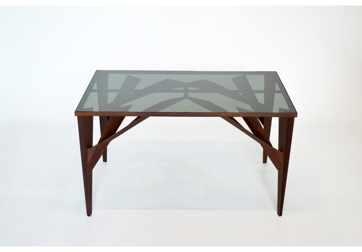 Meubles-design-en-acier-corten-Style-industriel-Acier-corten-intérieur-Intérieur-moderne-TREE X | Table en corten