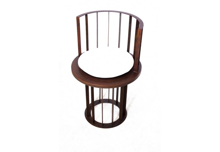 Corten-Möbel-Einrichtung-hergestellt-in-Italien-Stahlmöbel-KANDINSKY 1923 | Stuhl aus Corten
