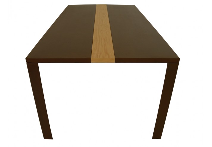 Corten-Möbel-Einrichtung-hergestellt-in-Italien-Stahlmöbel-LINEAR | Tisch aus Corten