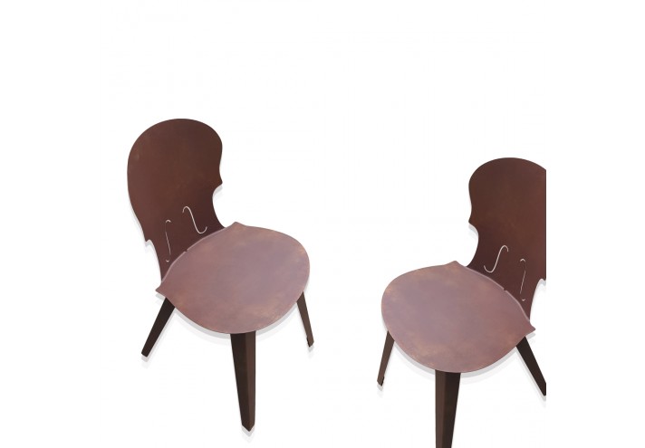 Design-furniture-Italy-Corten-design-Design-made-in-Italy-Italian-design-store-MUSIC | Corten chair