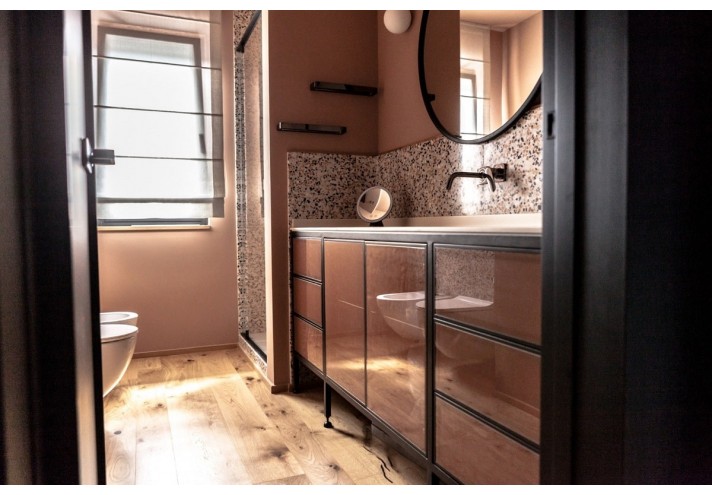 Meubles-design-en-acier-corten-Style-industriel-Acier-corten-intérieur-Intérieur-moderne-FUSION | Buffet de salle de bain