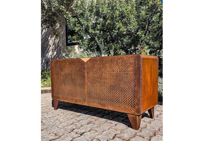 Meubles-design-en-acier-corten-Style-industriel-Acier-corten-intérieur-Intérieur-moderne-SIDEBOARD | Buffet haut en corten