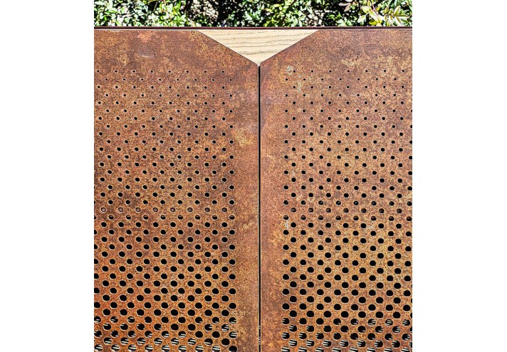 Meubles-design-en-acier-corten-Style-industriel-Acier-corten-intérieur-Intérieur-moderne-SIDEBOARD | Buffet haut en corten