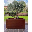 Arredamento-in-acciaio-Stile-industriale-Arredamento-in-corten-Arredamento made-in-Italy-LINE | Fioriera in Corten