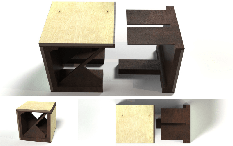 canote-corten-stool